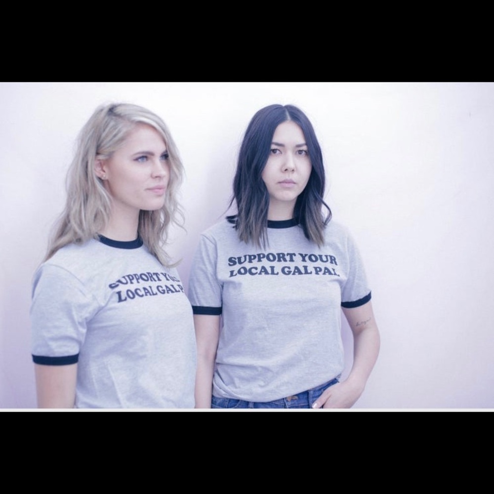 American Apparel Ringer tee  “Support Your Local Gal Pal”